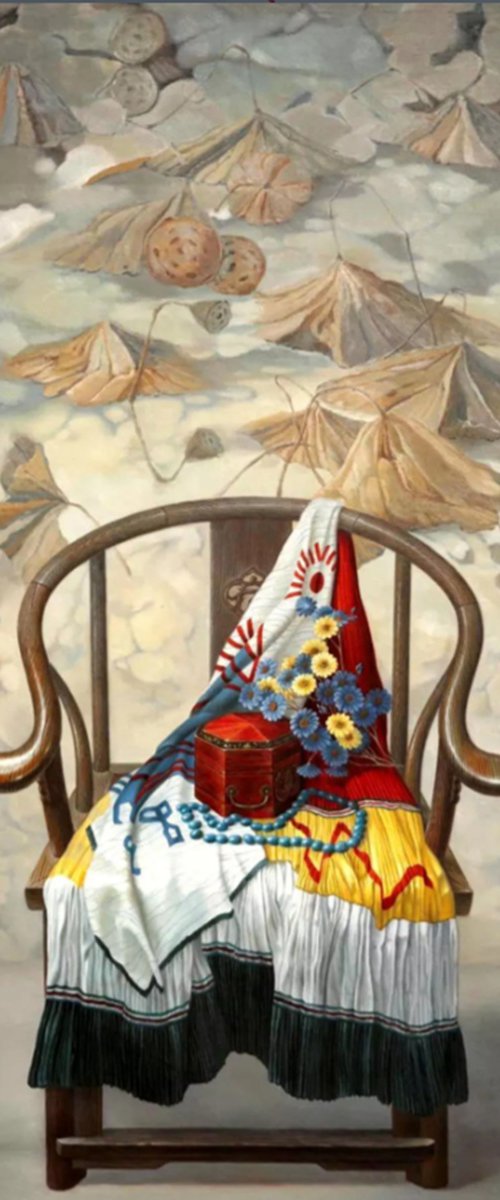 Chinese China vase by Kunlong Wang