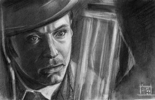 David Jude Heyworth Law as Dr. Watson in Sherlock      Holmes, 2009 by SVITLANA LAGUTINA