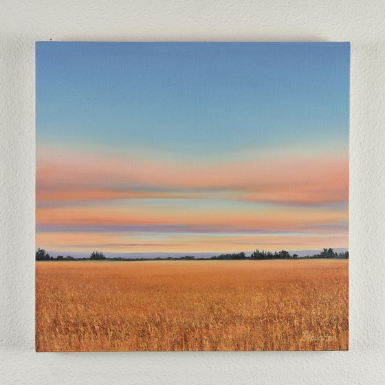 Golden Hour - Blue Sky Landscape