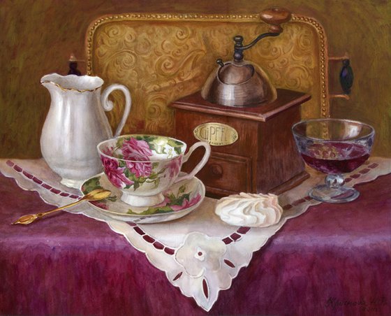 Still Life with Coffee Grinder