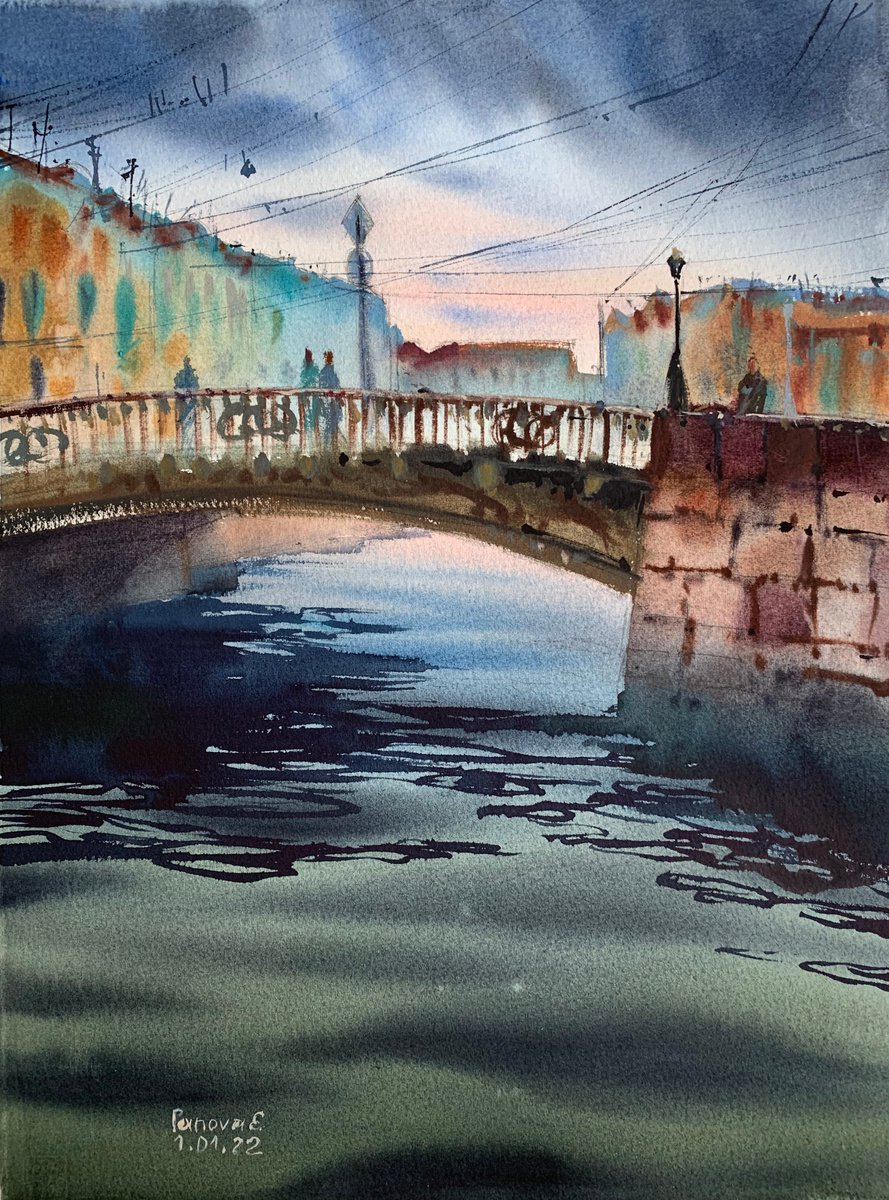 Channels of St. Petersburg. Summer. by Evgenia Panova