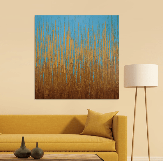 Blue Gold - Textured Field