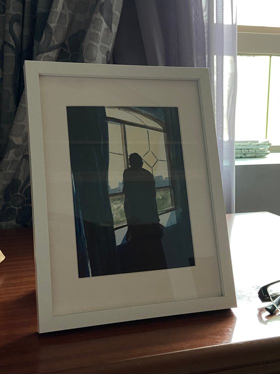 By the window
