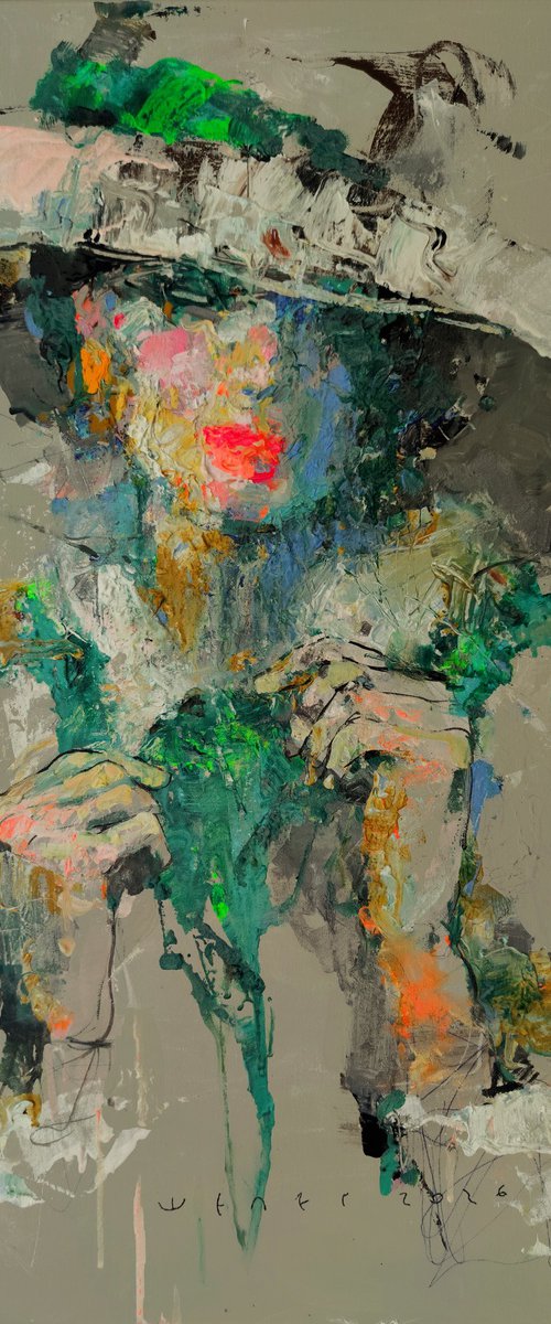 Green Shawl by Victor Sheleg