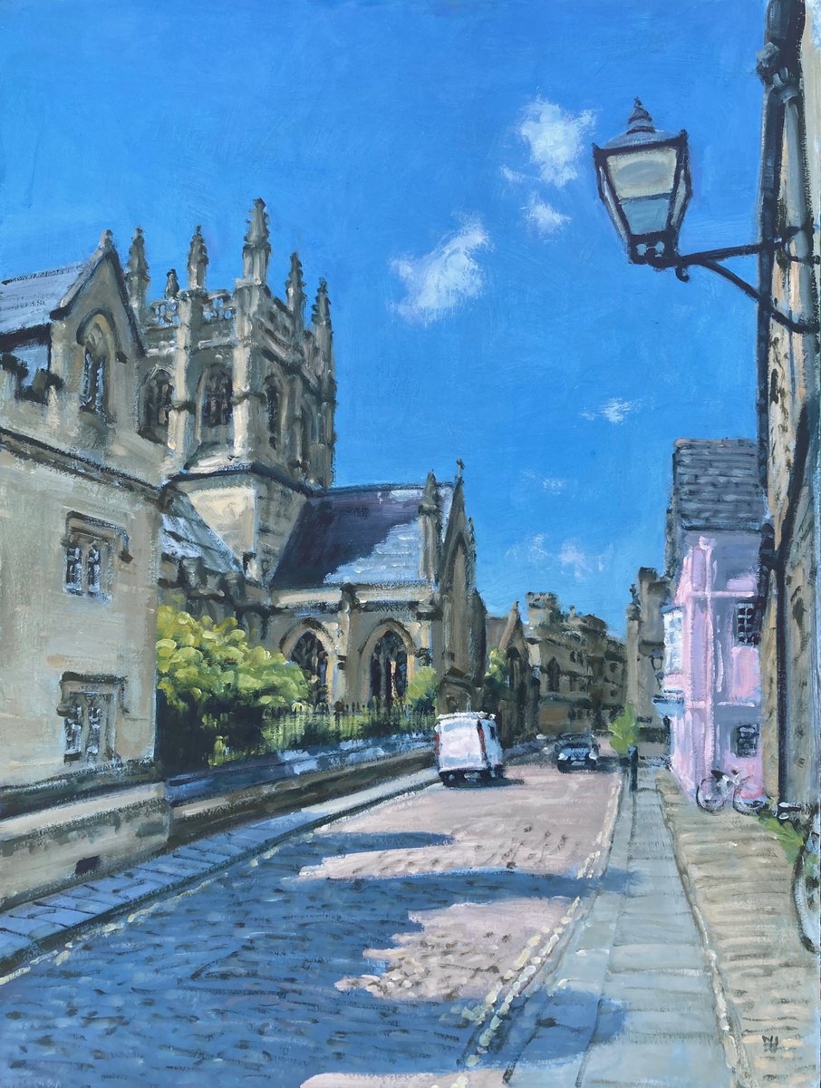 Merton Street, Oxford Ii By Ben Hughes, 12 X 16, Artwork For Sale On Artfinder
