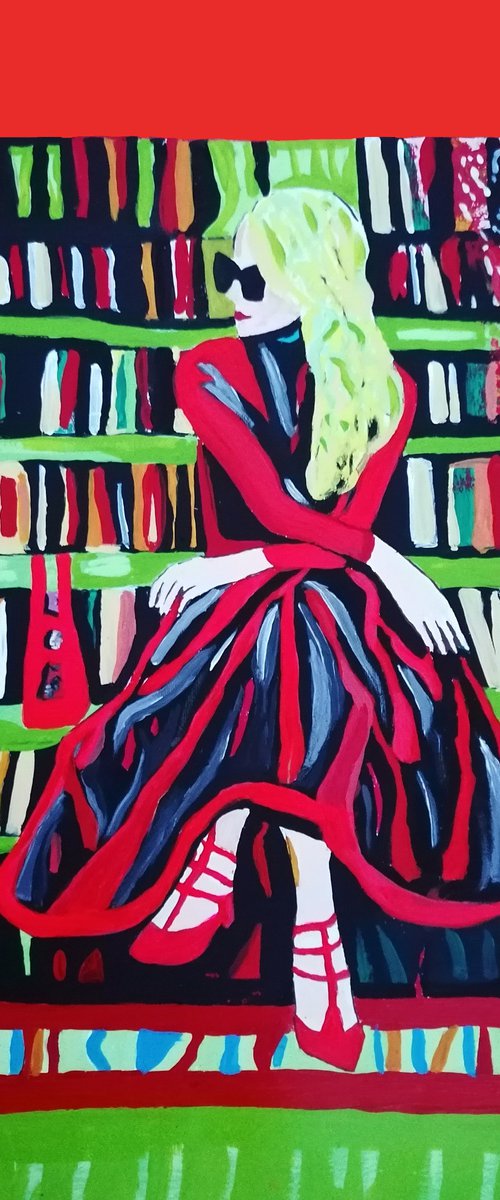 THE WOMAN IN THE LIBRARY by Sanja Jancic