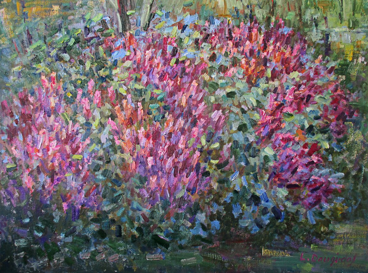 The lilac tree aflame by Liudvikas Daugirdas