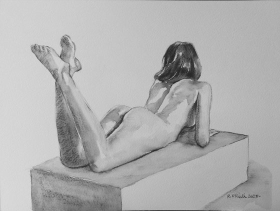 Seated female nude