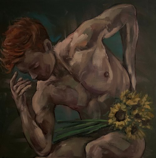 Male nude figure by Emmanouil Nanouris