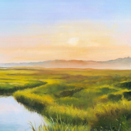 Sunrise over the marshland