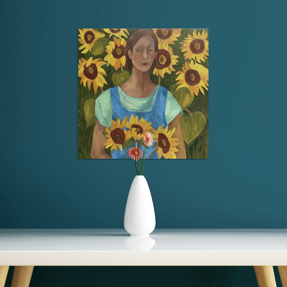 Emma in the Sunflowers