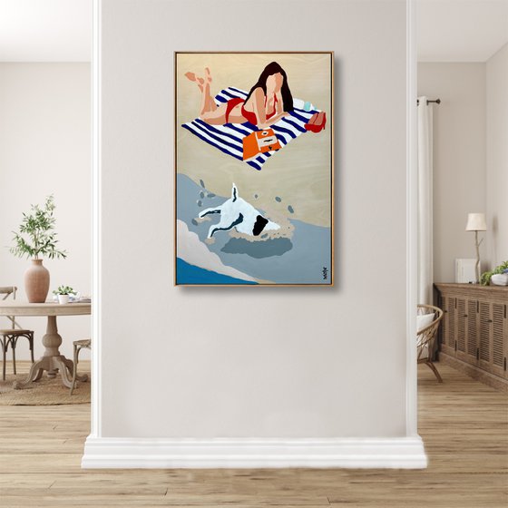 Snapshots of Summer Beach 64cm x 94.5cm