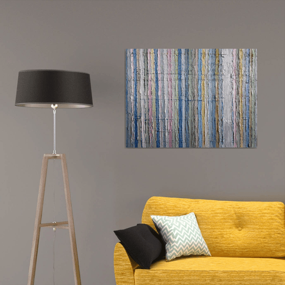 'Just Brushstrokes #2' impasto stripes