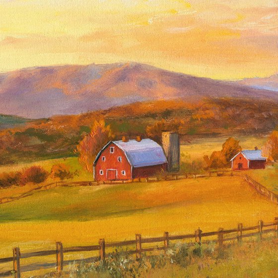 Rustic farm in the countryside