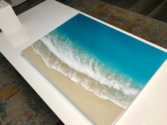 White Sand Beach #14 Ocean Painting