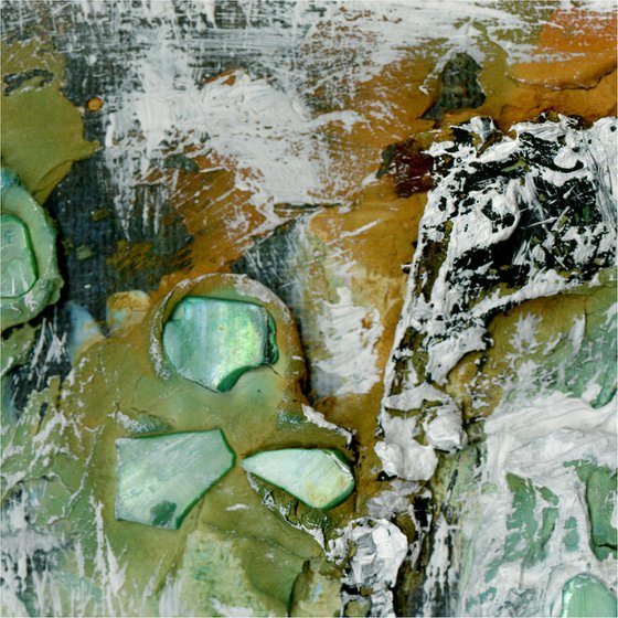 The Jewels Within 2 - Highly Textural Abstract Painting by Kathy Morton Stanion