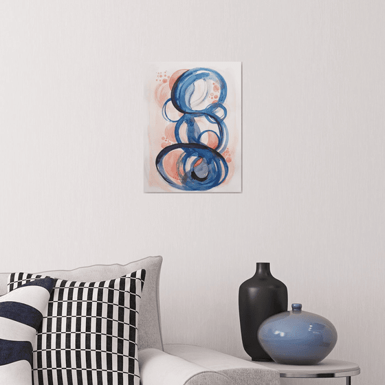 Original Watercolour Abstract Painting - 'Meridian'