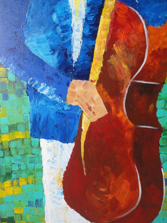 Music Art !! Blue Music Band !! Abstract Style !! Music Lovers !! Band Music !! Jazz !!