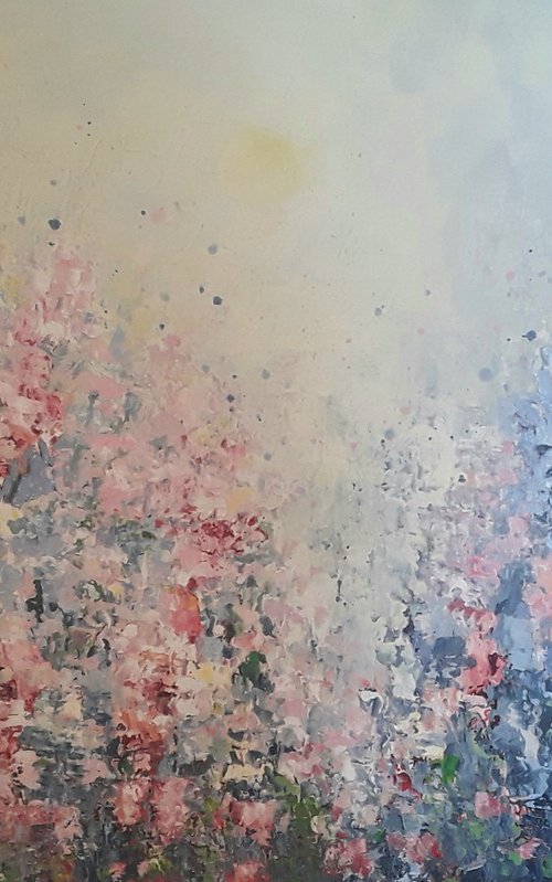 Blue Floral light by Therese O'Keeffe