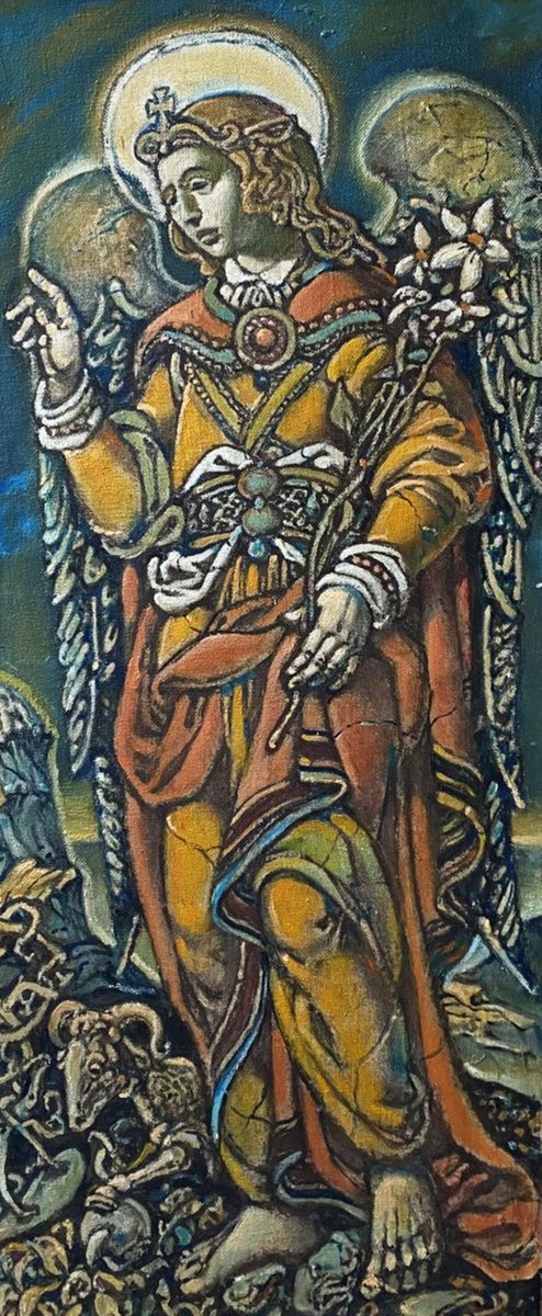 Expressive Oil Painting , Sacrifice Of Abraham By Oleg And Alexander Litvinov, 21 X 9, Artwork For Sale On Artfinder