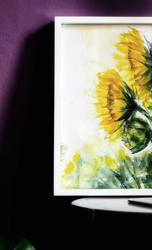 Sunflowers Inspired by Van Gogh by Asha Shenoy