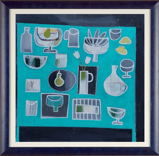 Still Life on Turquoise