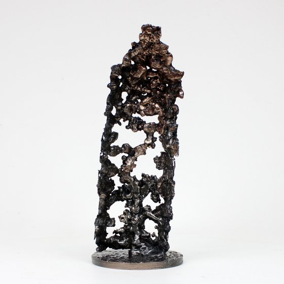 Spray can 9-22 - Bomb spray metal sculpture steel and bronze