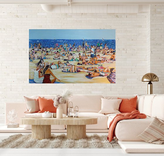 Extra Large / 156 x 102 x 4 cm - At the beach