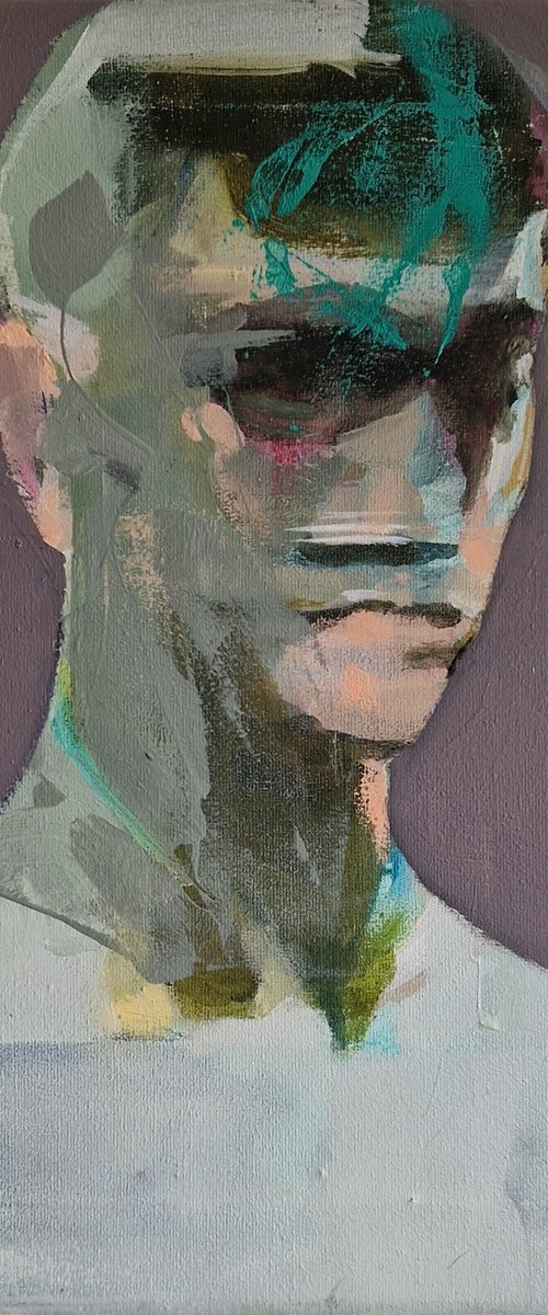 Portrait of a young man by Dick van Dijk