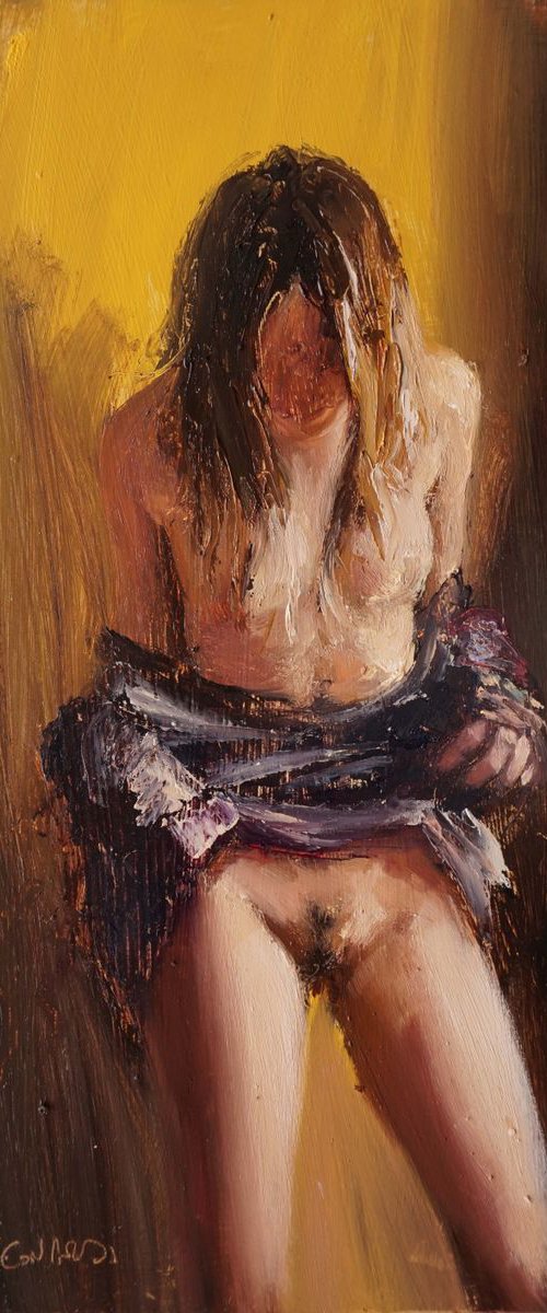 Geraldine Looking at herself by Manuel Leonardi