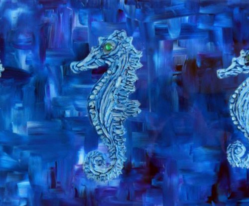 Going My Way? -Seahorses by Zena Cameron