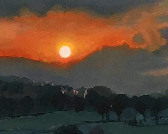 Sunset across the Vale