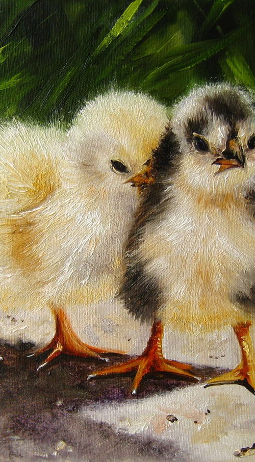 Easter Chickens by Natalia Shaykina