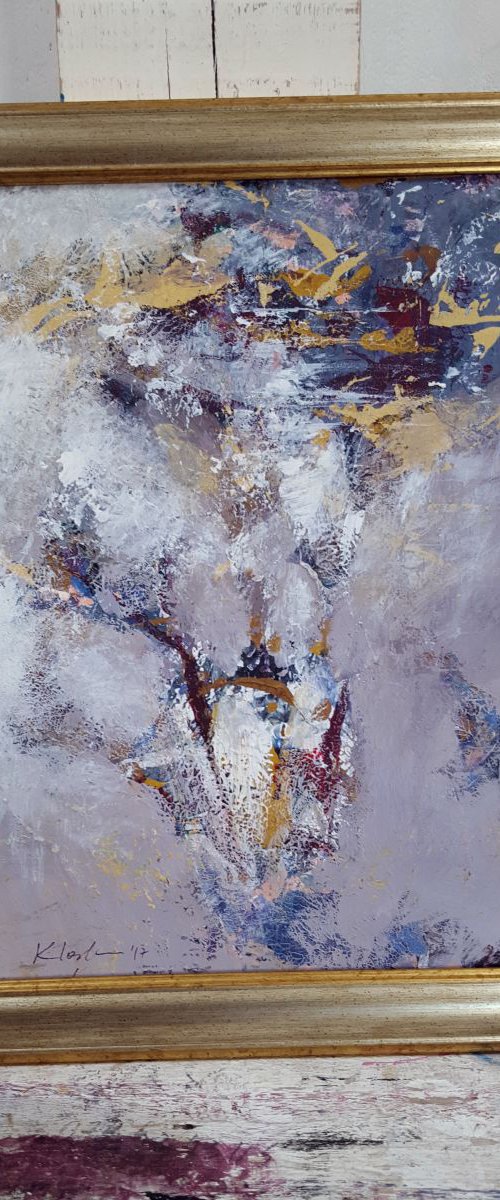 Sublime abstract diaphane still life about silence perenity we are energy fields by O KLOSKA by Kloska Ovidiu