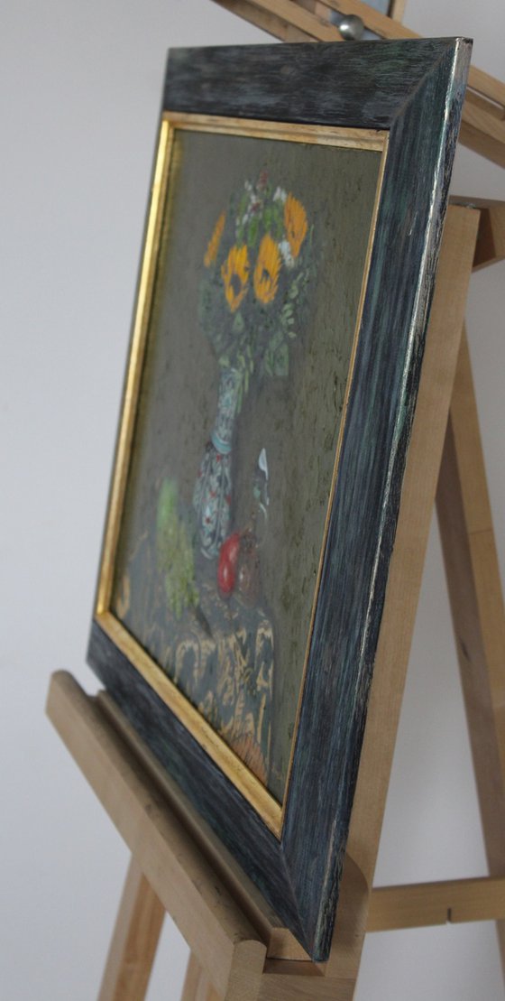 Still life with sunflowers