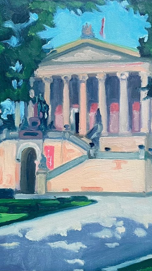 Alte Nationalgalerie in the morning by Uy Nguyen