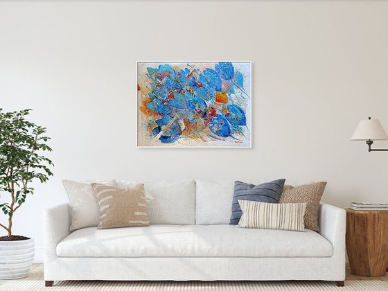 Fantasy with Blue Tulips
