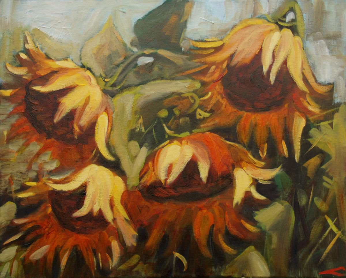 Sunflowers2 by Elena Sokolova