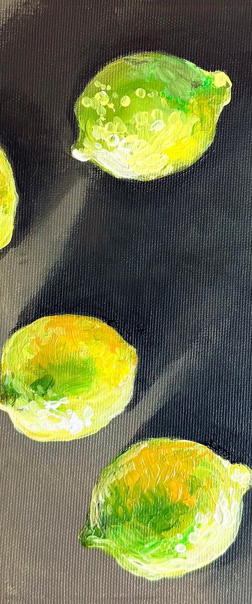 Lemons on Grey by Maria Kireev