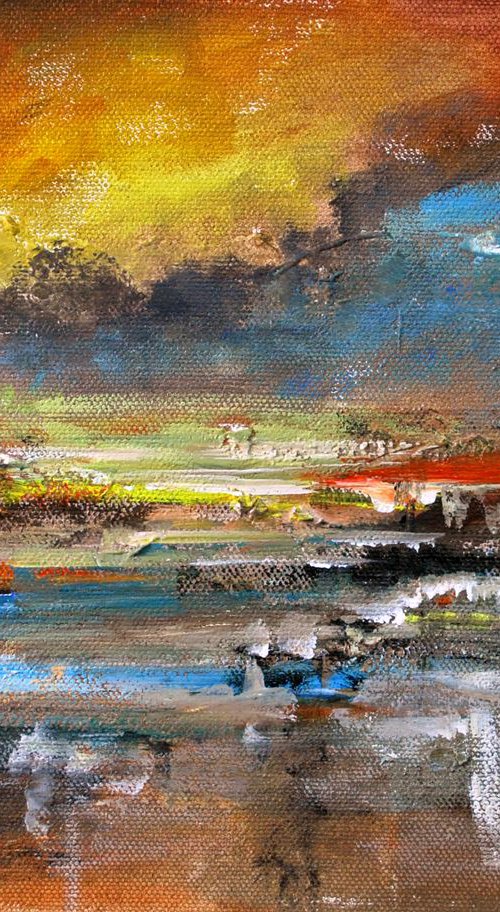 Abstract meadows1 by Vishalandra Dakur