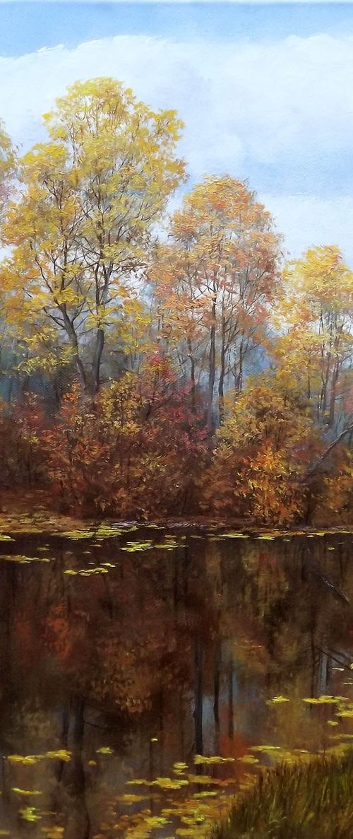 Autumn River Landscape by Oleg Riabchuk