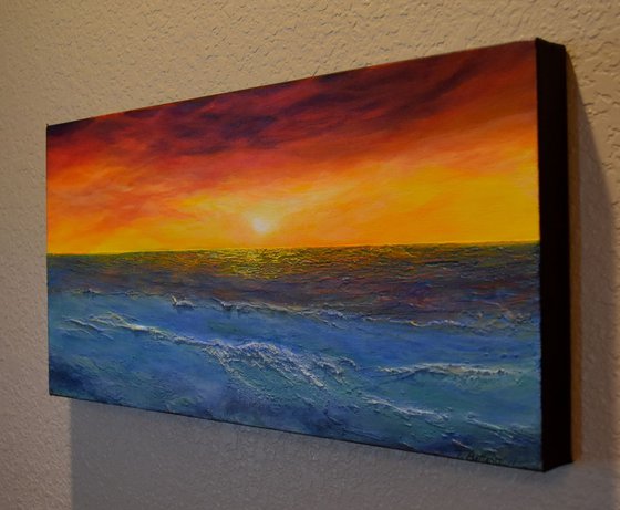 Summers End Seascape paintings Ocean Paintings
