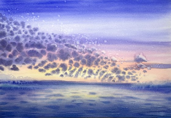 Majestic Sunset in the sea