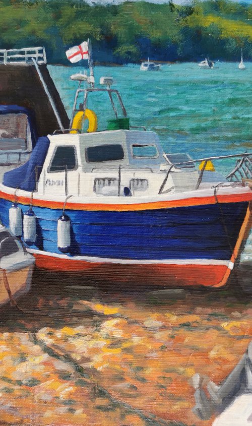 Boats at Mutton Cove (Plymouth) by David Fernandez Giron