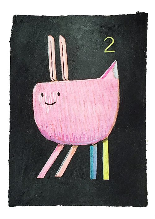Birthday Rabbit 2 by Mat JS Moore