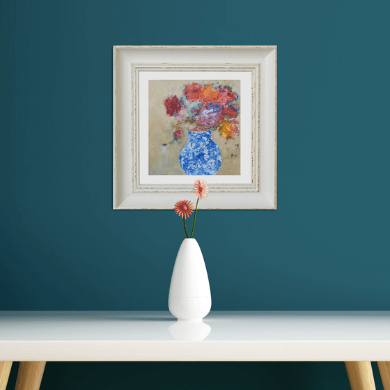 Summer Flowers in a Chinese Vase