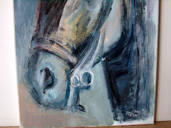 the blue rebel (a Lusitan horse head study)