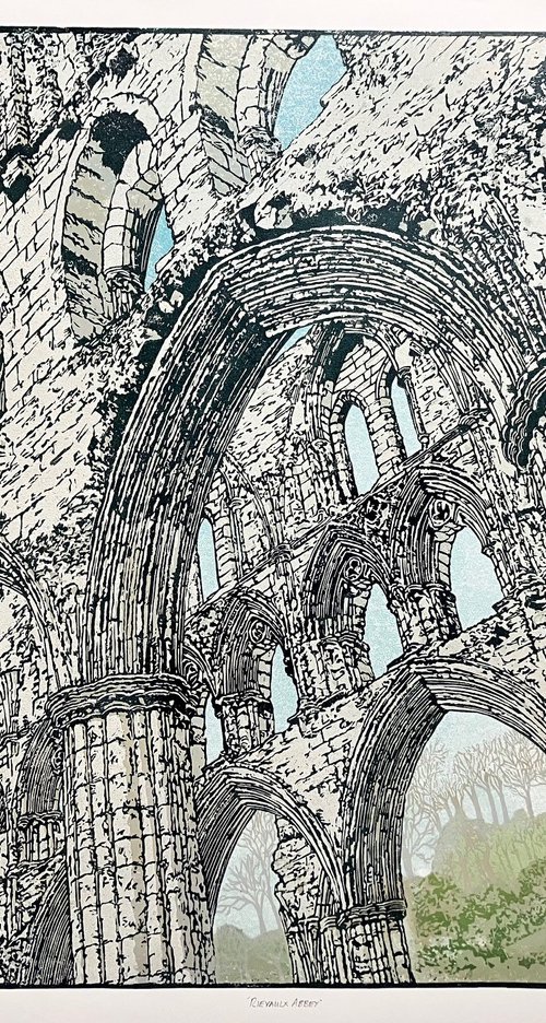 Rievaulx Abbey (Version 1) by Susan Noble