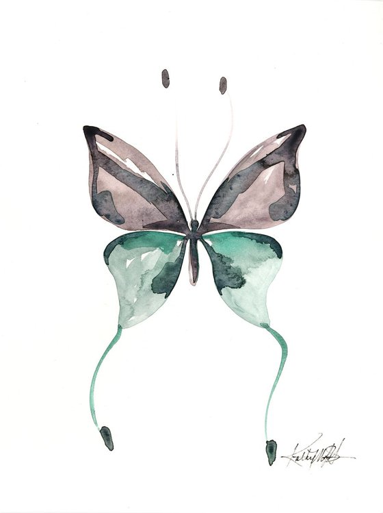 Watercolor Butterfly 12 - Abstract Butterfly Watercolor Painting