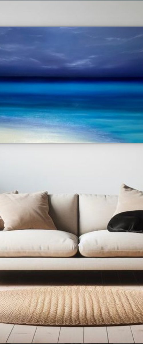 Turquoise ocean, waves by Nataliia Krykun